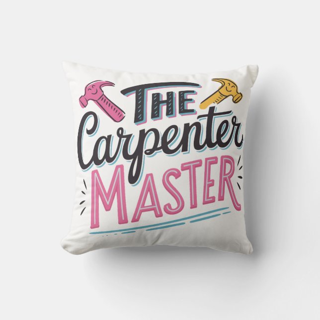 Coussin maître d'œuvre de charpentier (Recto)