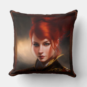 Coussin Maîtresse du vent AI Concept Art par Xzendor7