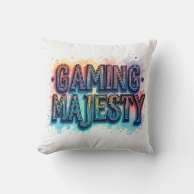 Coussin Majesté du jeu (Recto)