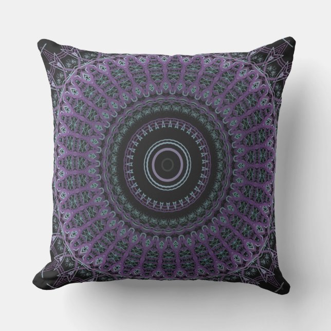 Coussin Majestic Purple Mandala (Recto)
