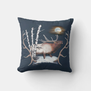 Coussin Majestic Taureau Qui Se Brisse Au Lune