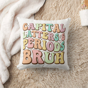 Coussin Majuscules Lettres Et Périodes Bruh ELA Enseignant