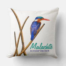 Malachite Kingfisher Jeu d'oreiller