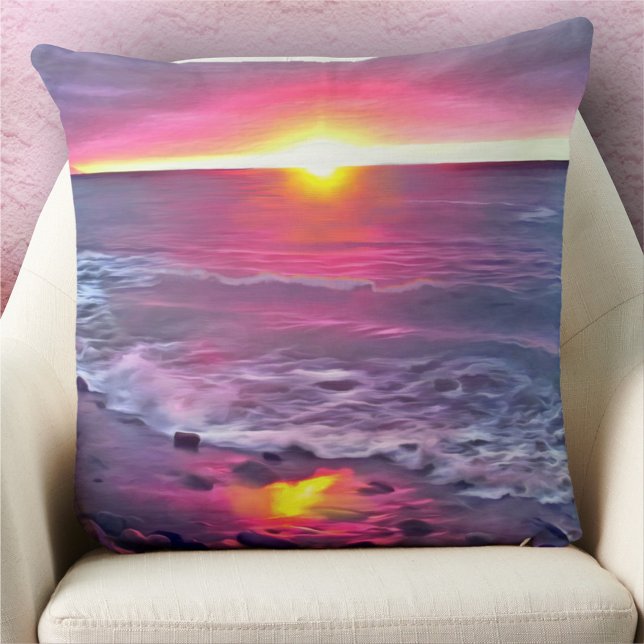 Coussin Malecon Sunset 0911 (Créateur téléchargé)