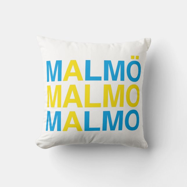 Coussin MALMO Swedish Flag (Recto)