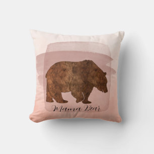Coussin Mama Bear Dusty Blush