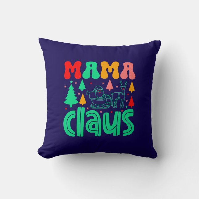 Coussin Mama Claus Christmas Design-60097 (Recto)