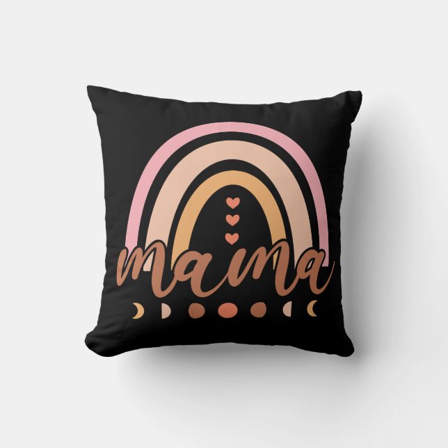 Coussin Mama Rainbow (Recto)