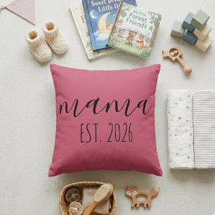 Coussin Mama Rose Accent Minimaliste Maison Année