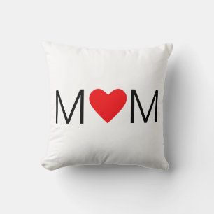 Coussin Maman à coeur moderne