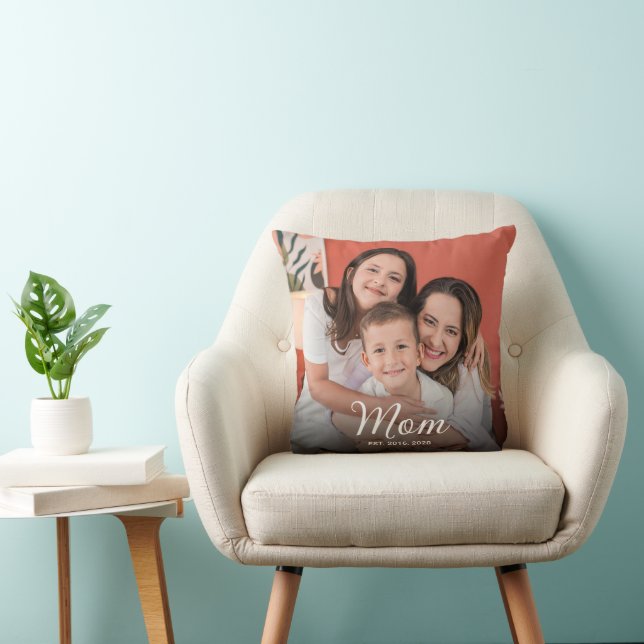 Coussin Maman a établi un script photo moderne (Chaise)