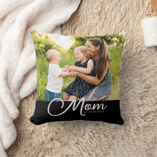 Coussin Maman a établi un script photo noir