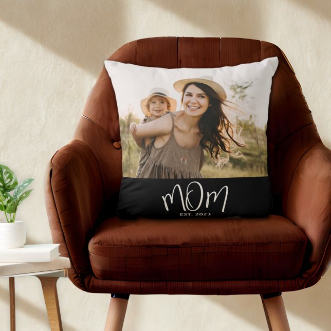 Coussin Maman a établi une photo de script moderne (Créateur téléchargé)
