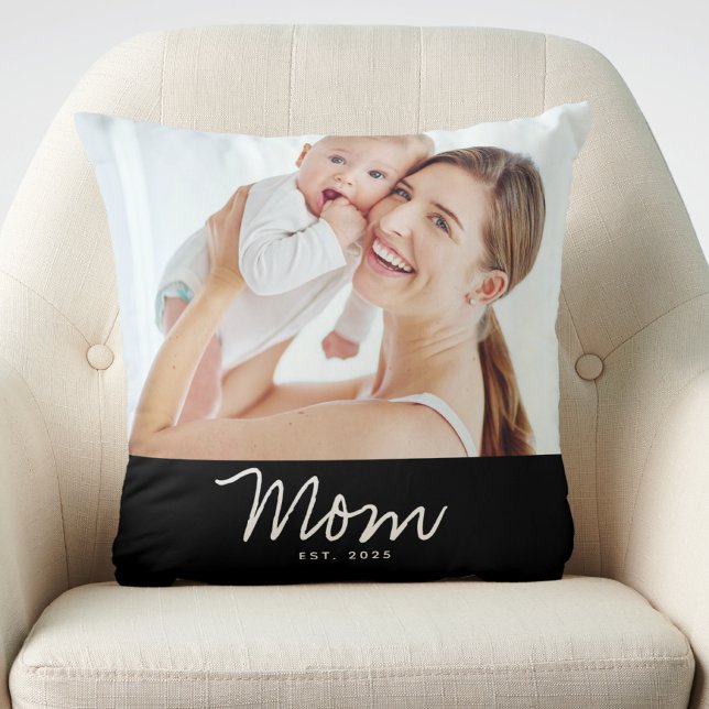Coussin Maman a établi une photo de script moderne (Créateur téléchargé)