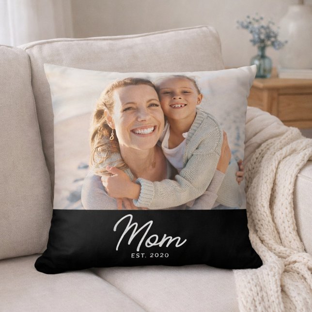 Coussin Maman a établi une photo de script moderne (Créateur téléchargé)