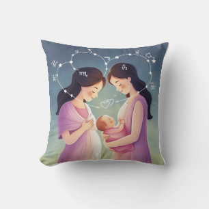 Coussin Maman & Baby Signes Zodiac Joints par Love Hearts