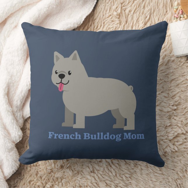 Coussin Maman Bouledogue Français (Couverture)
