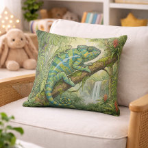 Maman Caméléon Mignonne Et Bébé Animaux De La Jung