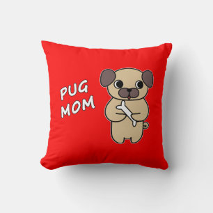 Coussin MAMAN CARLIN - Rouge