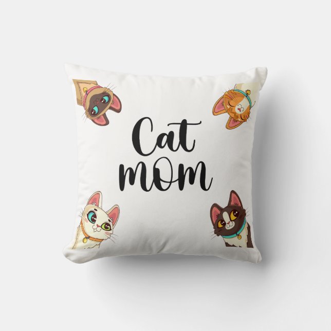 Coussin Maman chat (Recto)