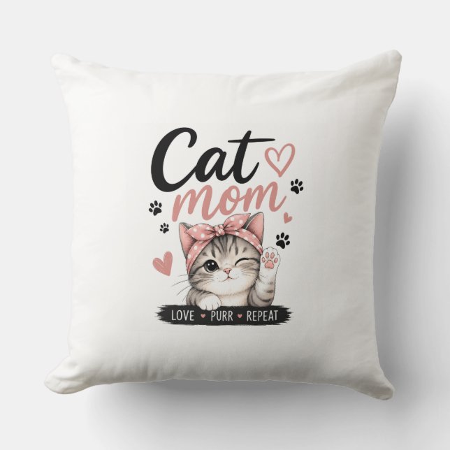 COUSSIN MAMAN CHAT (Recto)