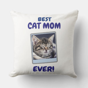 COUSSIN MAMAN CHAT PERSONNALISÉE FÊTE DES MÈRES JOURNÉE CH