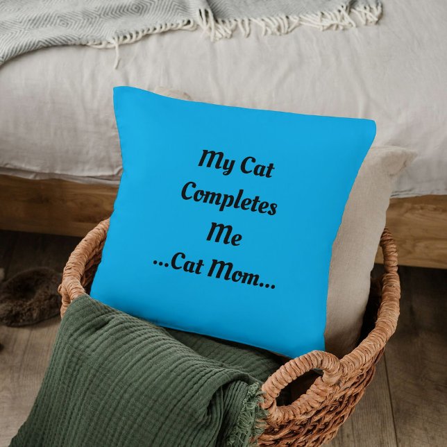 Coussin Maman chatte bricolage amis animaux Citation d'amo (Créateur téléchargé)