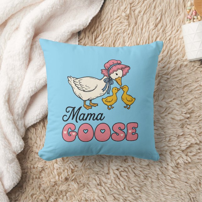 Coussin Maman chouette oie art de mot  (Couverture)