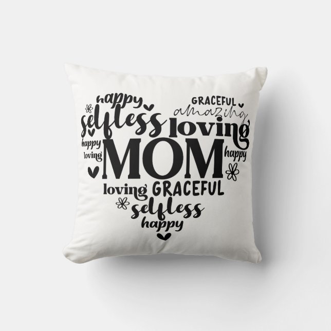 Coussin Maman Coeur (Recto)
