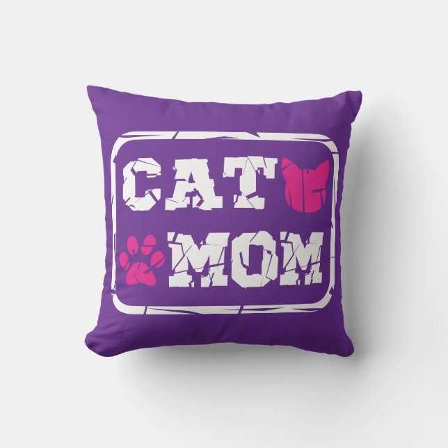 Coussin Maman de chat (Recto)