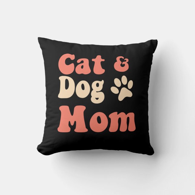 Coussin Maman de chien de chat (Recto)