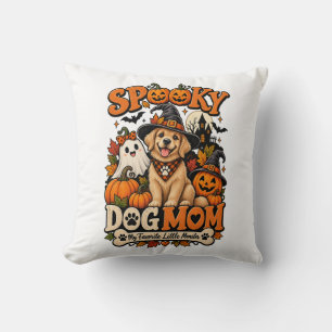 Coussin Maman de chien effrayant Halloween Mignon Squelett