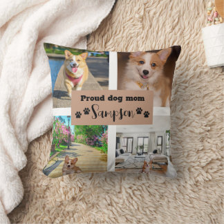 Coussin Maman de Chien Mignonne Photo Personnalisée