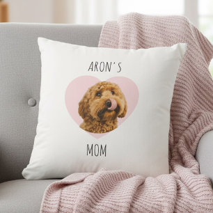 Coussin Maman de chien personnalisée   Photo de chien pers