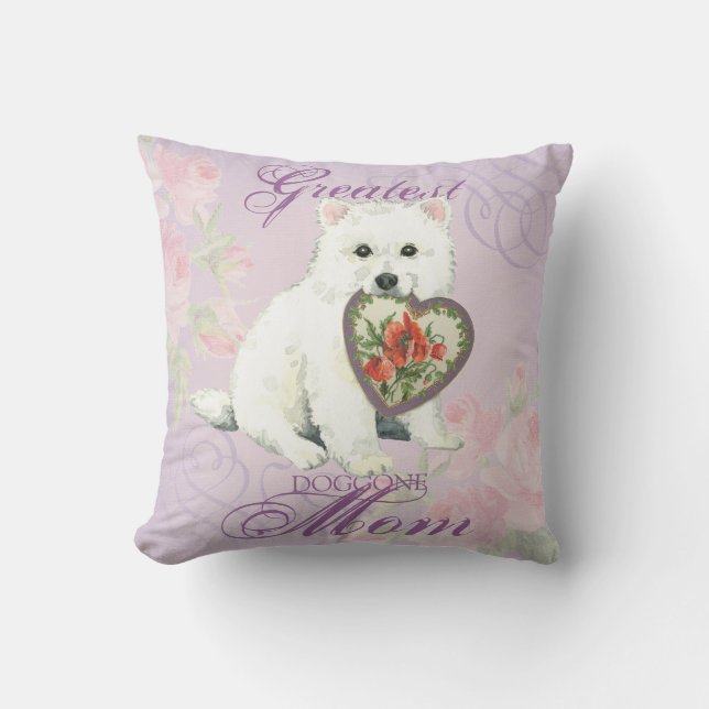 Coussin Maman de coeur d'Eskie (Recto)
