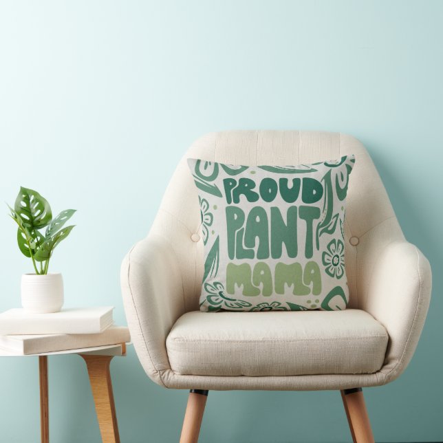 Coussin Maman de plantes fière – Amoureuse de plantes auda (Chaise)