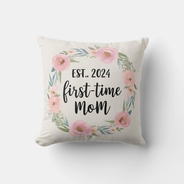 Coussin Maman Délicate pour la Première Fois Établi 2024 a (Recto)