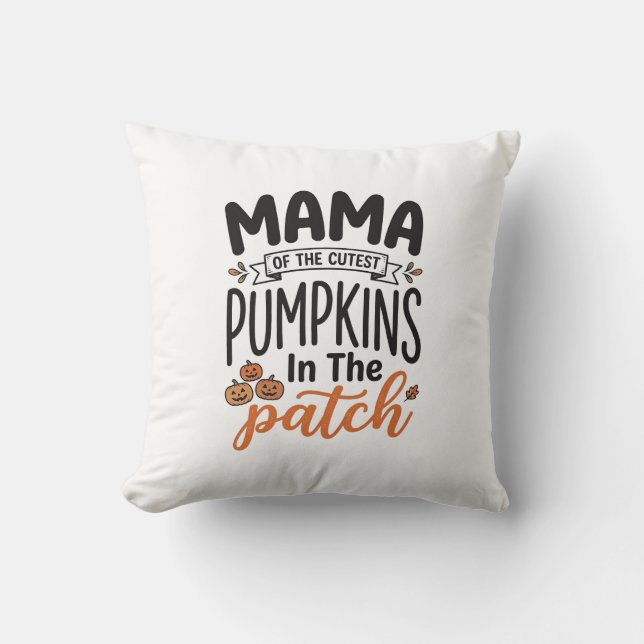 Coussin Maman du plus mignon Citrouilles Conception de mai (Recto)