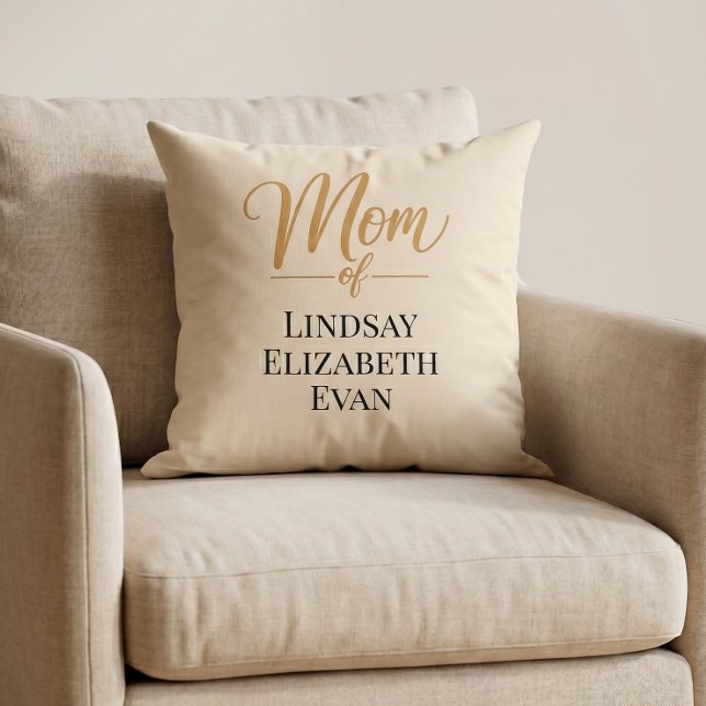 Coussin Maman Élégante Personnalisée (Créateur téléchargé)