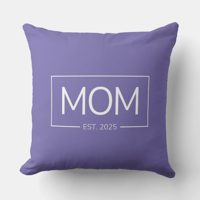 Coussin Maman est 2025 première fois maman nouveau bébé ré (Recto)