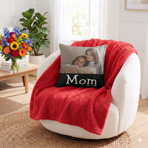 Coussin Maman est établie Police de caractères fantaisiste