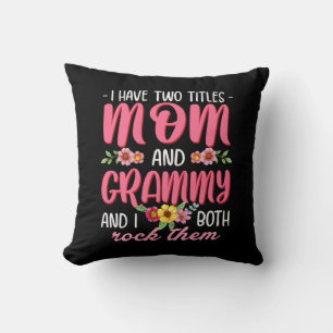 Coussin Maman Et Grammy Anniversaire