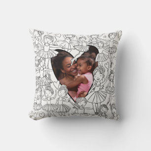 Coussin Maman Fille Ballerina Couleur Dans Photo Cushion