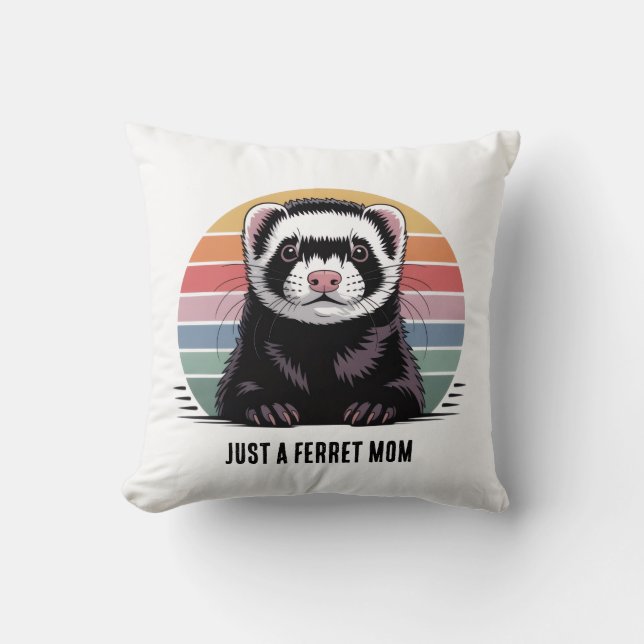 Coussin Maman furet (Recto)