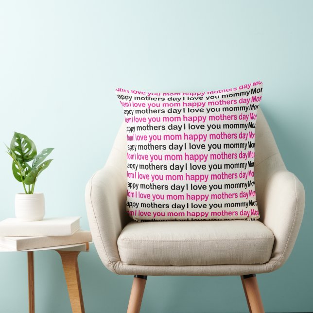 Coussin Maman je t'aime Maman (Chaise)