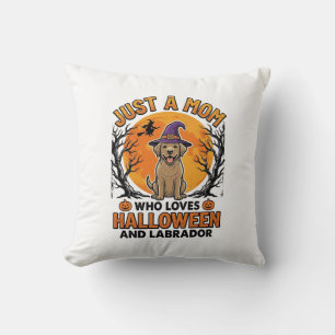 Coussin Maman Labrador Halloween Design de Chien Vintage_1