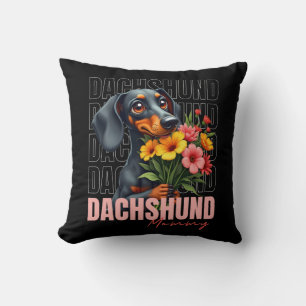 Coussin Maman mignonne Dachshund