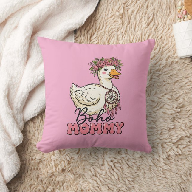 Coussin Maman oie Boho mignonne (Couverture)