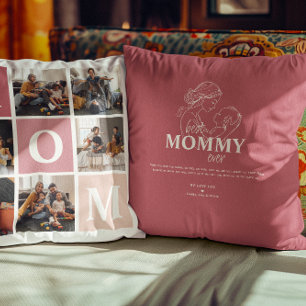 Coussin Maman, on t'aime   Bloc couleur photo moderne 6