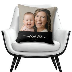 Coussin Maman personnalisée établie écriture moderne Photo